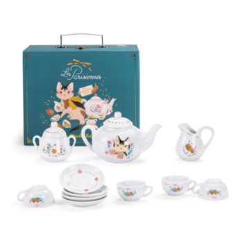 Les Parisiennes Ceramic Tea Set Beautiful Gift - Little French Heart