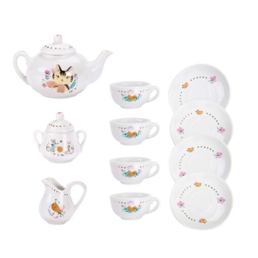 Les Parisiennes Ceramic Tea Set - Little French Heart