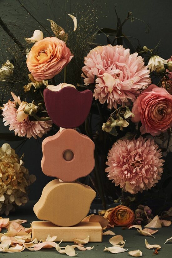 Raduga Grez Flowers Stacking Tower - Little French Heart