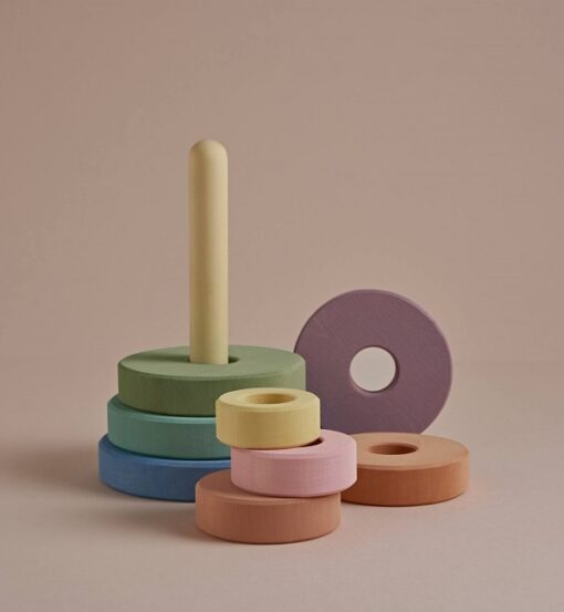 Raduga Grez Pastel Earth Stacking Tower - Little French Heart