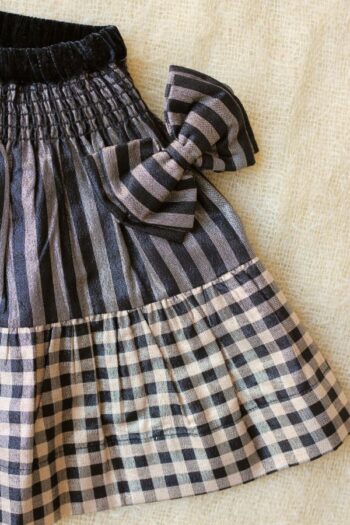 Bonjour Lurex Skirt & Bow - Little French Heart