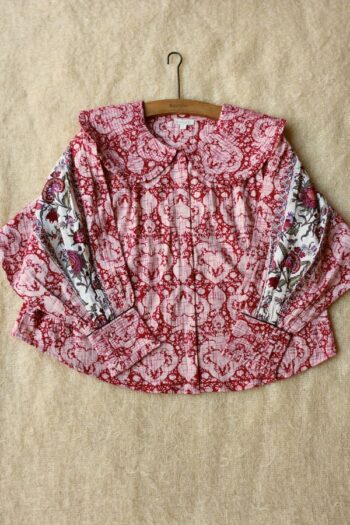 Bonjour Womens blouse Cashmere print - Little French Heart