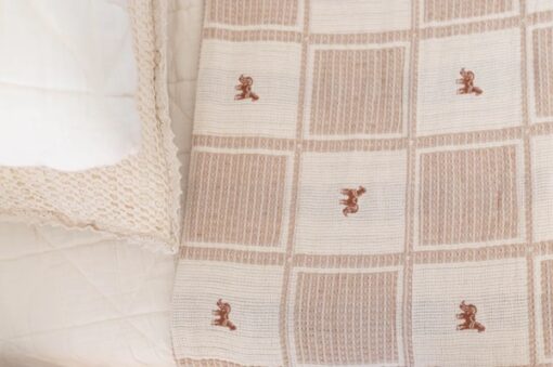 New Grain Patchwork Blanket Twin Pony beautiful vintage style - Little French Heart