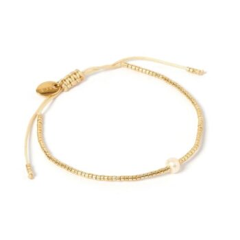 Arms of Eve River Gold and Pearl Bracelet - Little French Heart