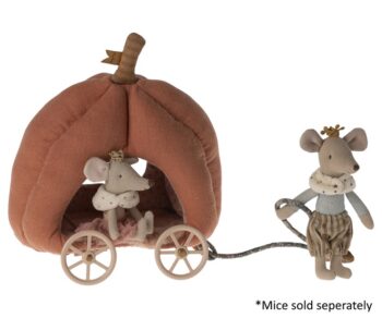 Maileg Pumpkin Carriage Mouse - Little French Heart