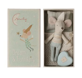 Maileg Tooth Fairy Mouse Little Brother in box - Little French Heart