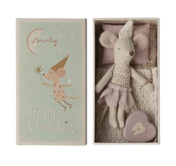 Maileg Tooth Fairy Mouse Little Sister in box - Little French Heart