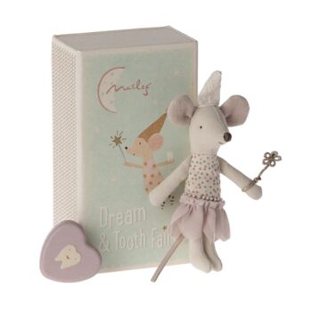 Maileg Tooth Fairy Mouse Little Sister in box - Little French Heart