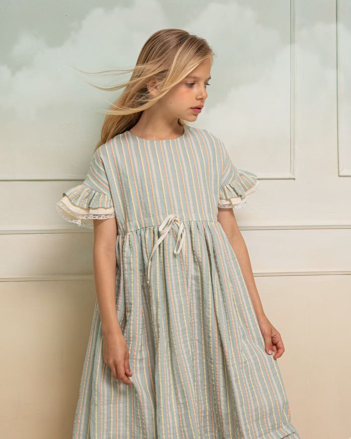 Cosmosophie Alisa Dress in Riviere | Little French Heart