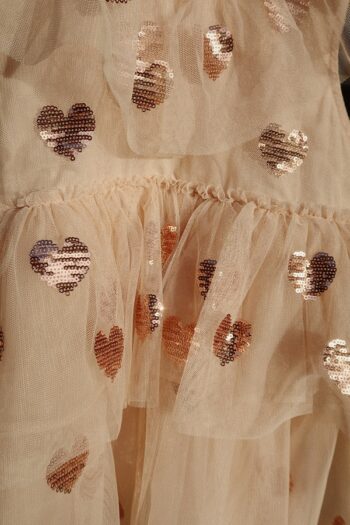Konges Slojd - Yvonne Heart Sequins Dress - Coeur Sequins - Little French Heart