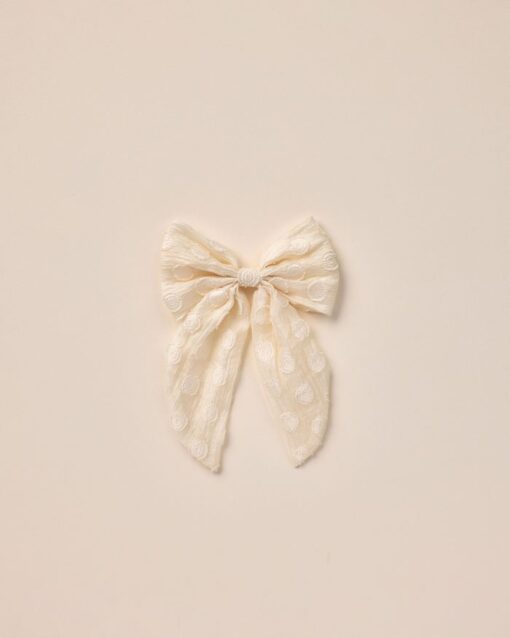 Noralee Oversized Bow Dotty Organza - Little French Heart