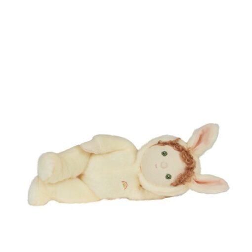 Olli Ella Dinky Dinkums Fluffles Babbit Bunny Buttercream - Little French Heart