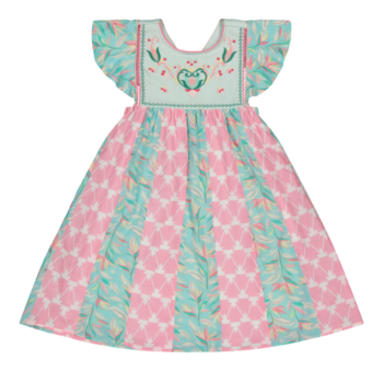 Bachaa Mano Long Dress - Little French Heart front