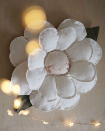 Boramiri Dream Flower Double Rose White Children's Decor - Little French Heart