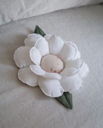 Boramiri Dream Flower Double Rose White HandMade in France - Little French Heart