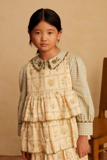 Camille overdress - cabin quilt floral cream11