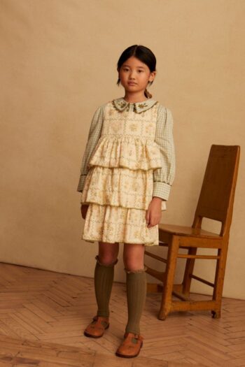 Camille overdress - cabin quilt floral cream12