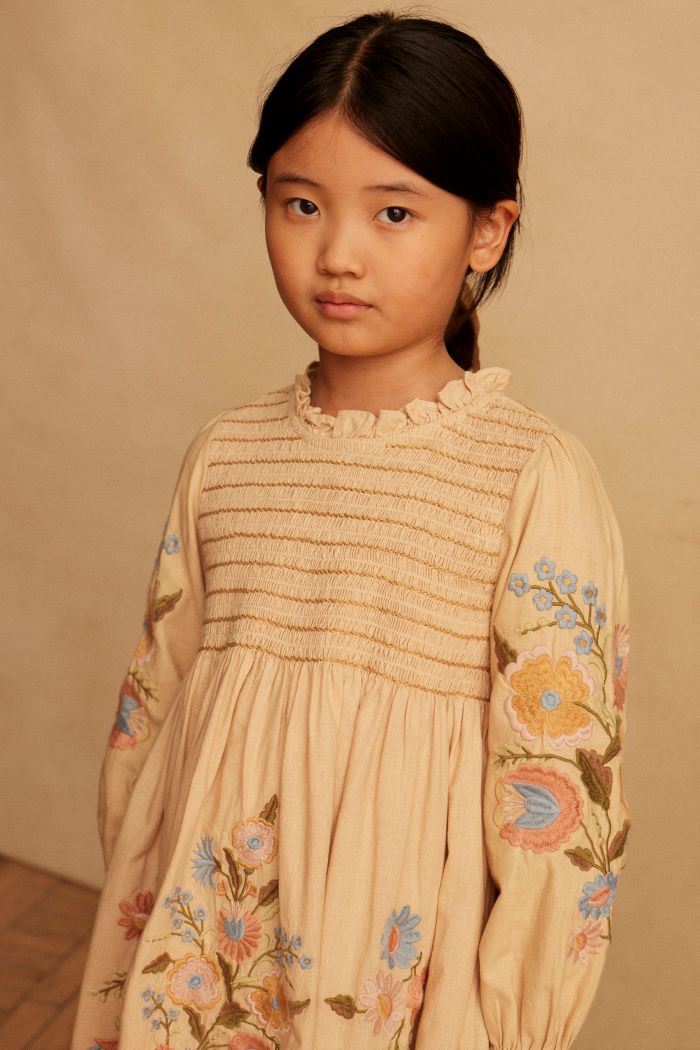 Apolina Mia Dress - Almond | New | Little French Heart