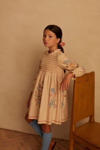 Apolina Mia Dress - Almond | New | Little French Heart
