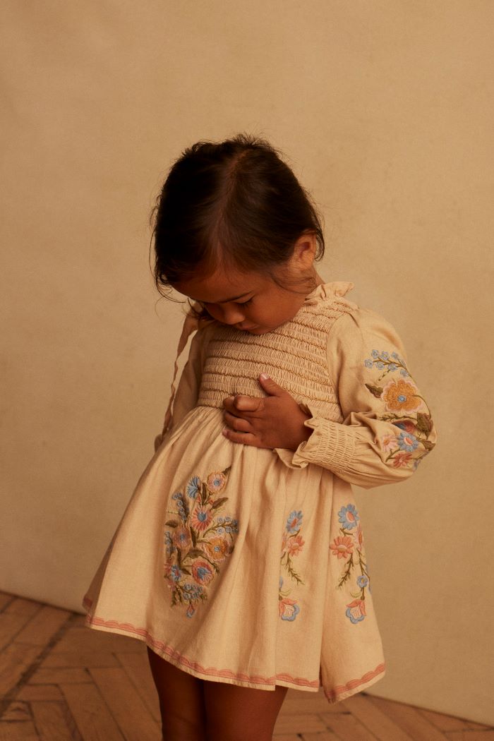 Apolina / Mia dress Almond 3-5y