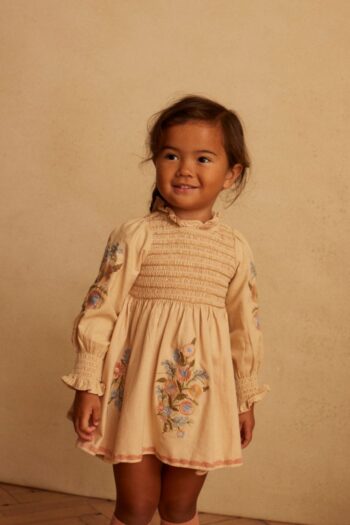 Apolina アポリナ Mia dress 23AW 3-5y Mia' Dress - Almond – Sage Kids