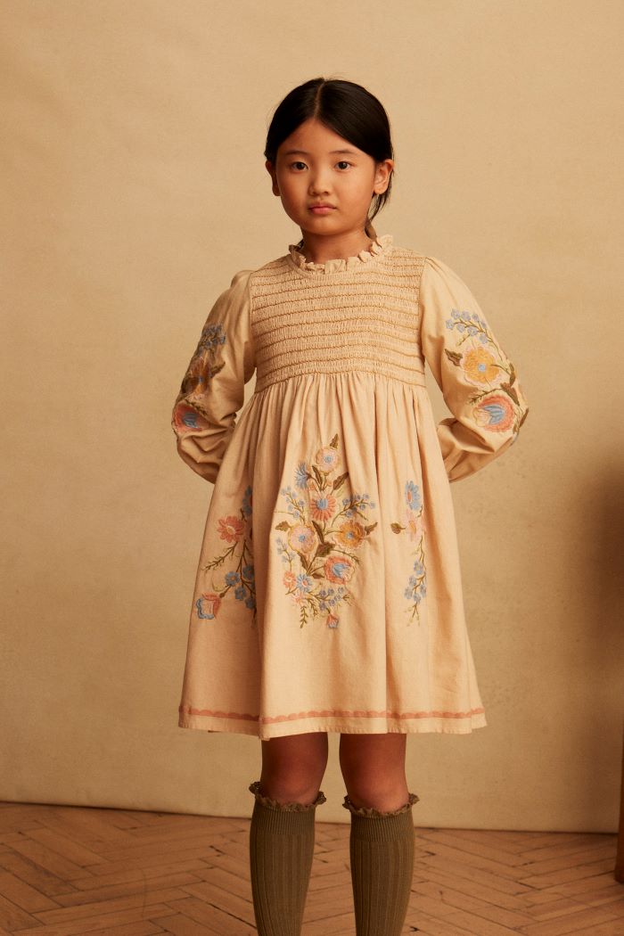 Apolina Mia Dress - Almond | New | Little French Heart