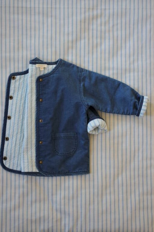Bonjour Denim Jacket girlswear - Little French Heart