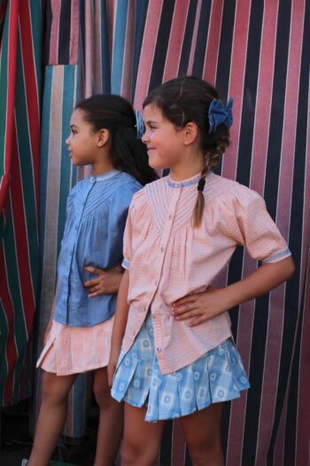 Bonjour Pleated Skirt and Essential Blouse