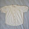 Bonjour essential blouse ivory little french heart