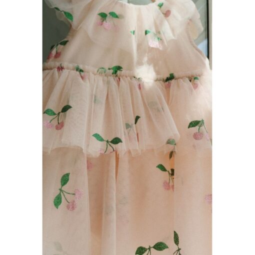Mili Glitter Dress Ma Grande Cerise Beautiful Girlswear Little French Heart