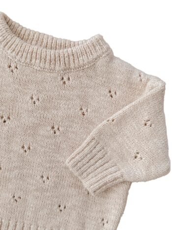 ziggy Lou Petal Pointelle Jumper close knit - Little French Heart