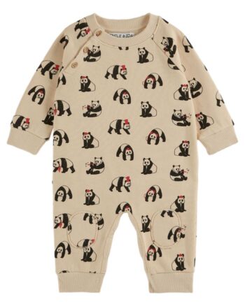 Emile et Romper Ida Panda Fleece - Little French Heart