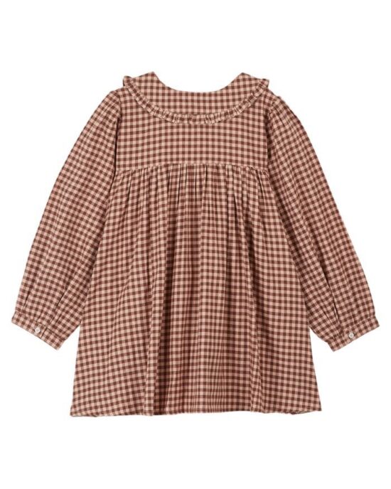 Emile et Ida Baby Doll Vichy Dress - Little French Heart
