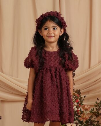 Noralee Luna Dress Fig - Little French Heart