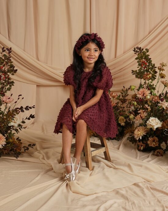 Noralee Luna Dress Fig - Little French Heart