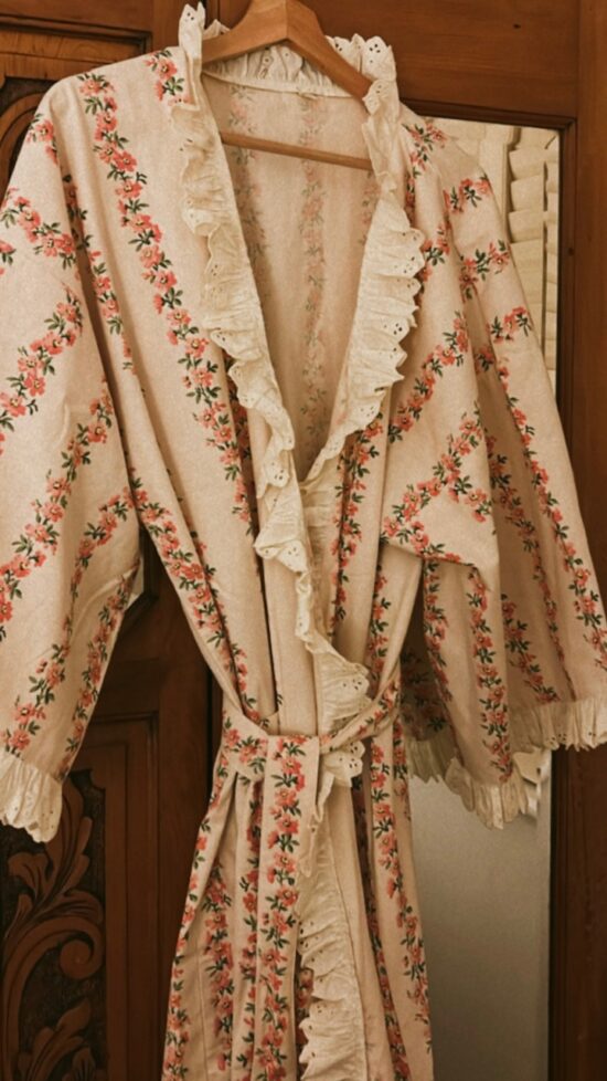 Bonjour x Heart Flower GarlandKimono Little French Heart 3