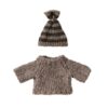 Maileg Knitted Sweater and Hat for Big Brother Mouse - Little French Heart