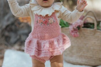 Wild Wawa Amelia Romper Rosewood - Little French Heart