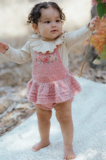 Wild Wawa Amelia Romper Rosewood - Little French Heart