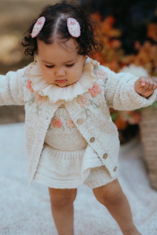 Wild Wawa Amelia Sweater Pearl - Little French Heart