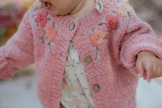 Wild Wawa Amelia Sweater Rosewood - Little French Heart