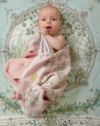 Atelier Choux Baby Swaddle Tapestry Olive 11