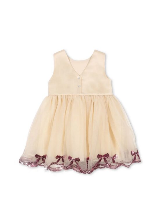 Konges Slojd Bowie Sequin Dress - Brazilian Sand back - Little French Heart