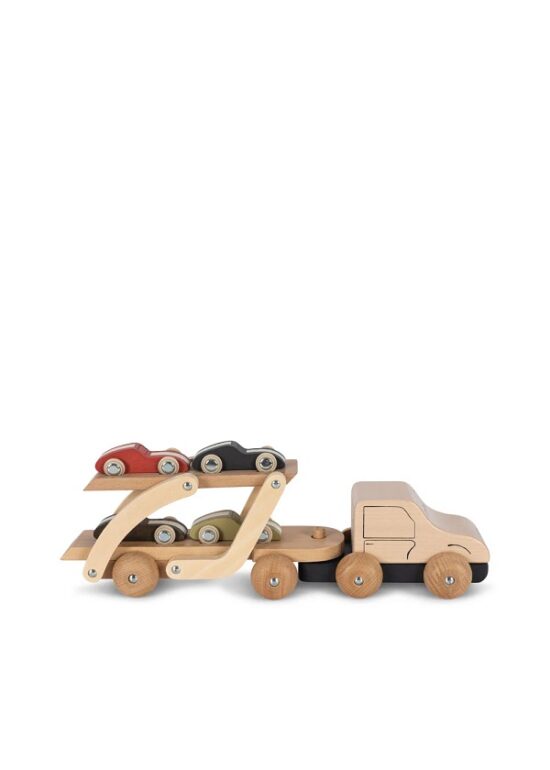 Konges Slojd Wooden Car Carrier FSC - multi - Little French Heart