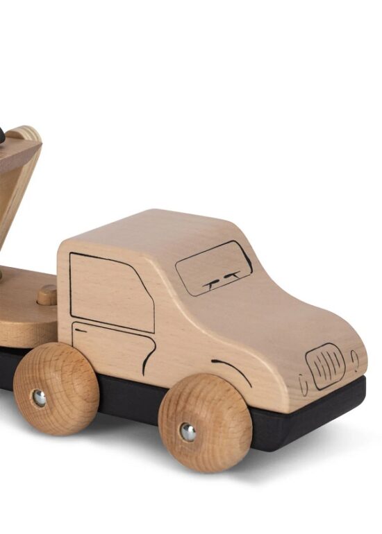 Konges Slojd Wooden Car Carrier FSC - multi - Little French Heart