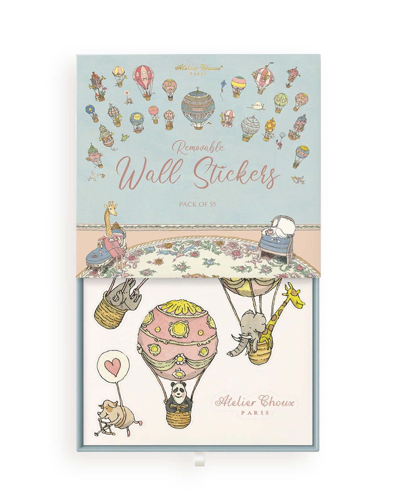 Atelier Choux Replaceable Wall Stickers 5 atelier Choux replaceable wall stickers hot air balloons