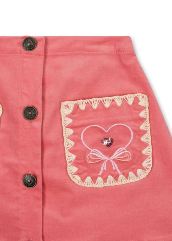 Konges Lucky Skirt Fancy Pocket - Little French Heart