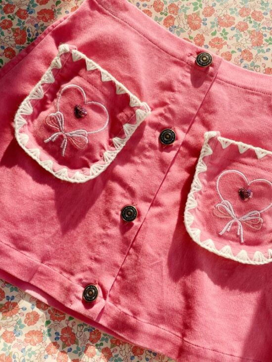 Konges Lucky Skirt Fancy Pocket - Little French Heart