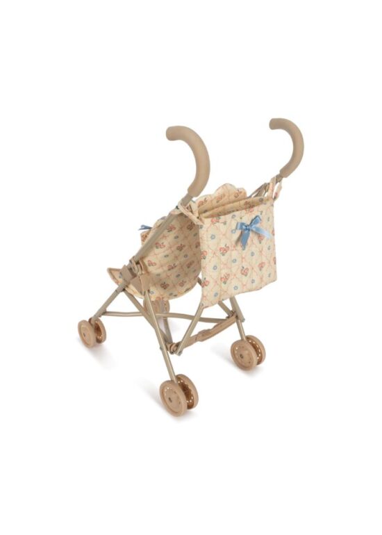 Konges Slojd Dolls Stroller Fleur Decor back - Little French Heart
