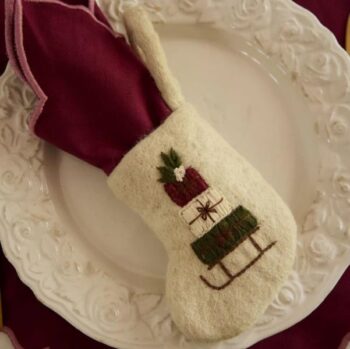 Shirley Bredal Mini Stocking Sleigh - Little French Heart
